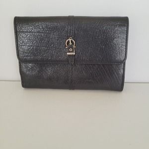 Salvatore Ferragamo Wallet Medium Black Unisex Classic Bifold Buckle Quality